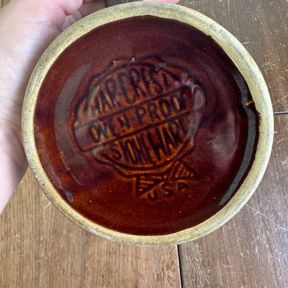 Mar-Crest Oven Proof Stoneware Brown Daisy pattern Serving Pitcher - Picture 5 of 10
